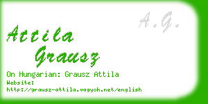 attila grausz business card